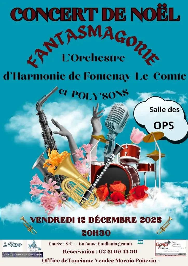 Affiche Concert de noël 12.12.25 fontenay le comte