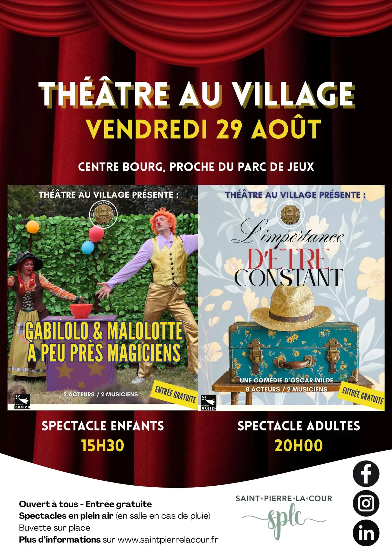 Affiches Théâtre au village - 1