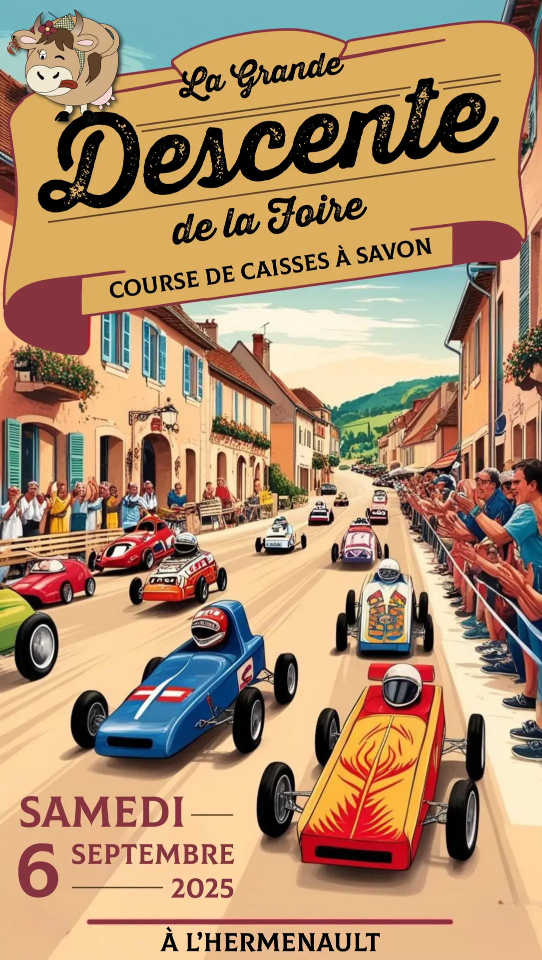 Affiche course a savon - 2