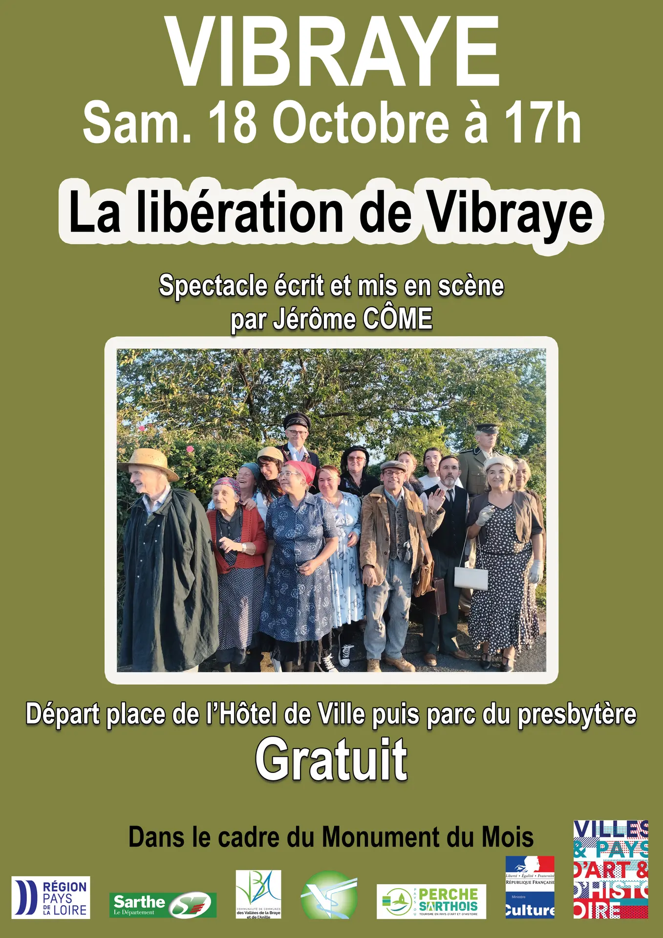 Affiche spectacle La Libération de Vibraye