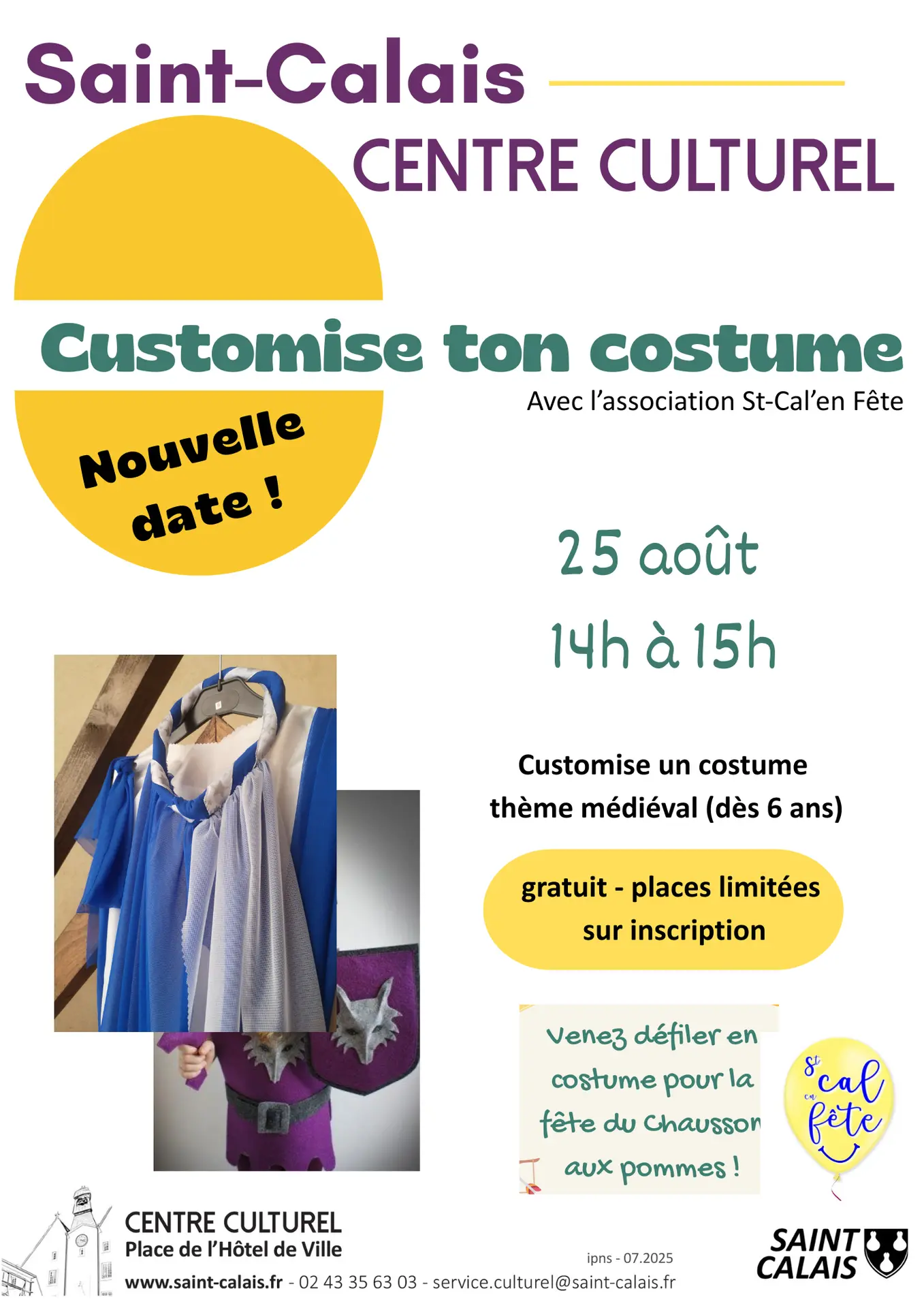 Atelier créatif - Customise ton costume