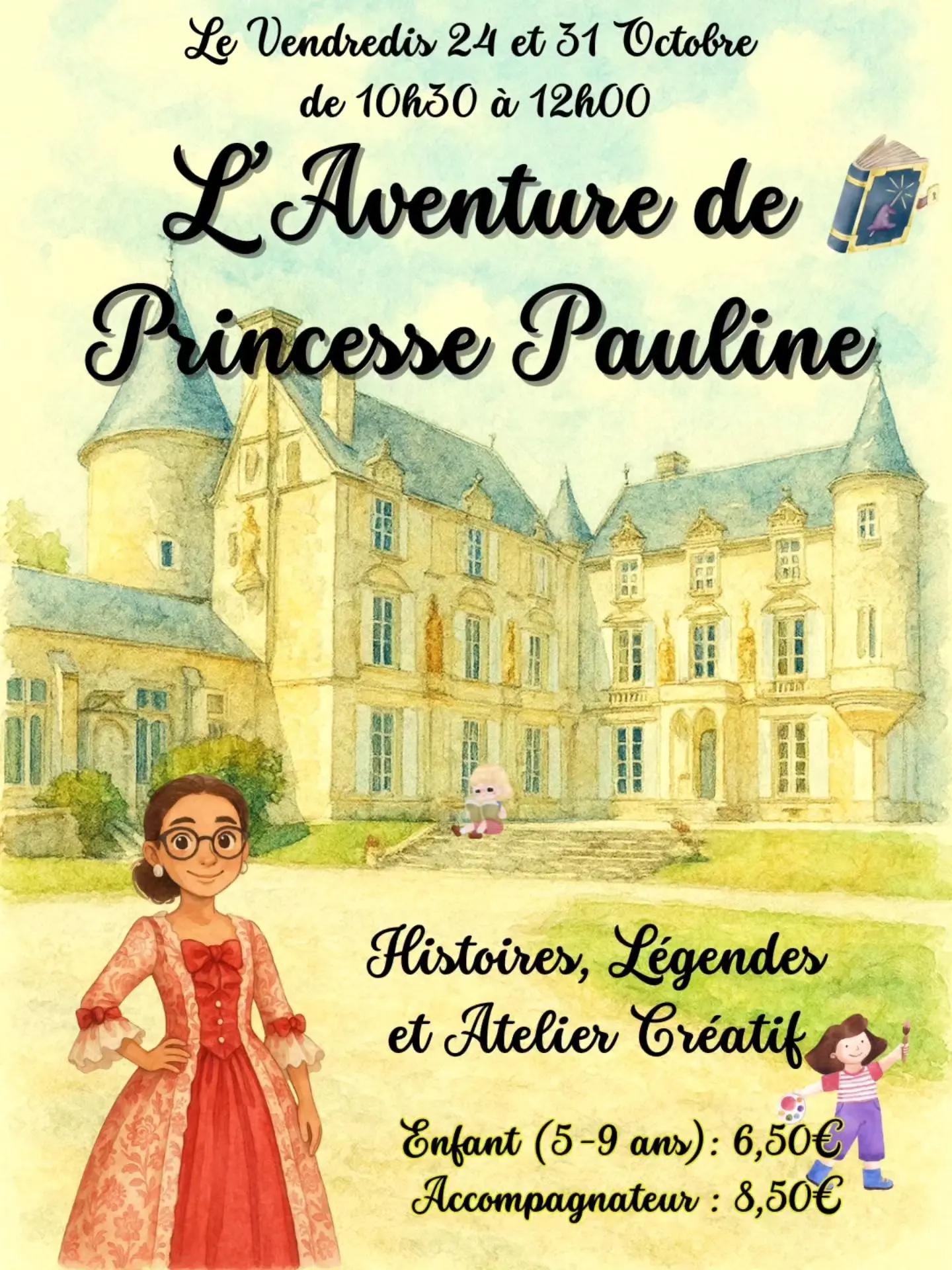 Aventure de Princesse Pauline au CHÂTEAU DE TERRE-NEUVE