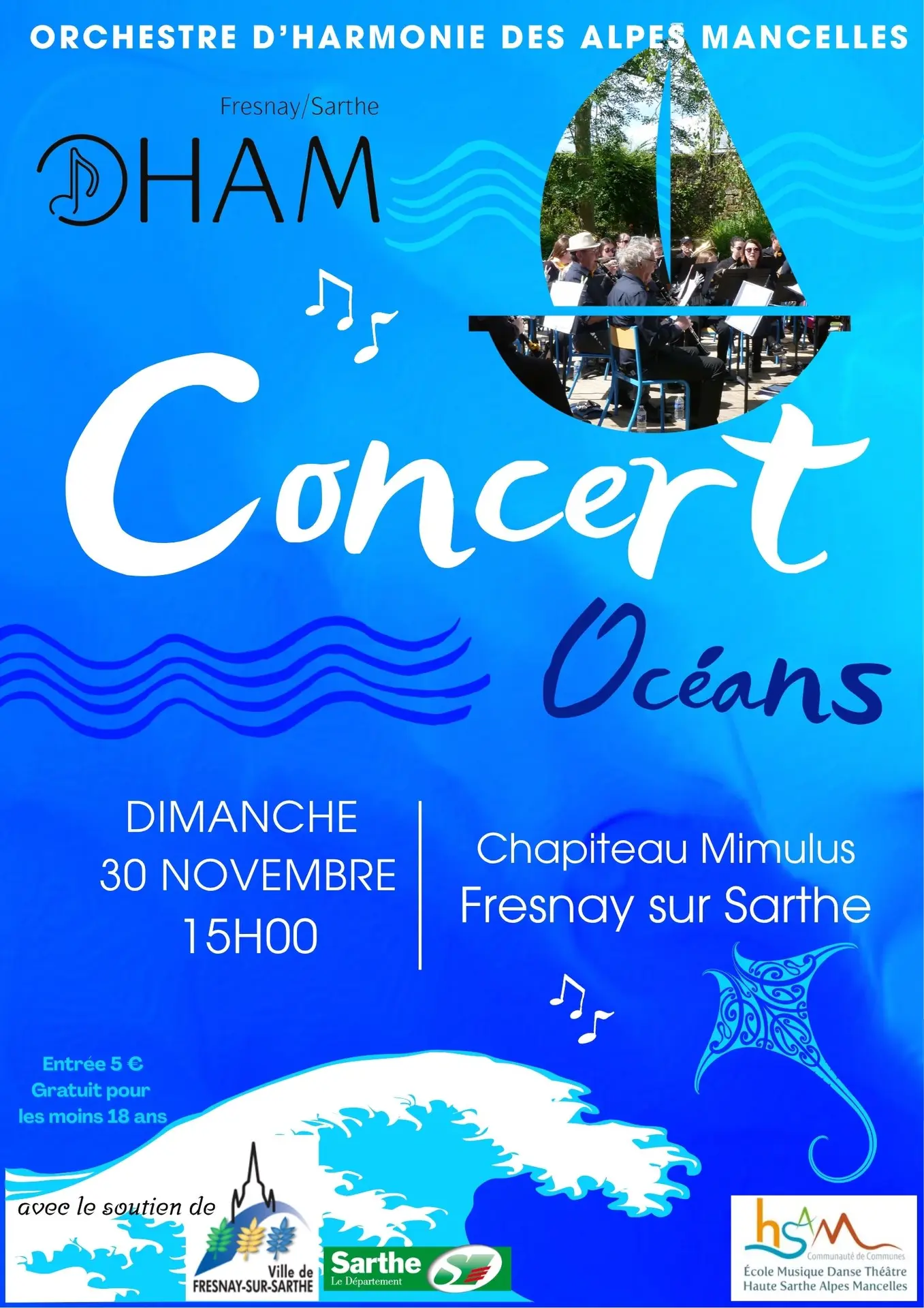 Concert Orchestre d'Harmonie des Alpes Mancelles - Fresnay-sur-Sarthe - 30 11