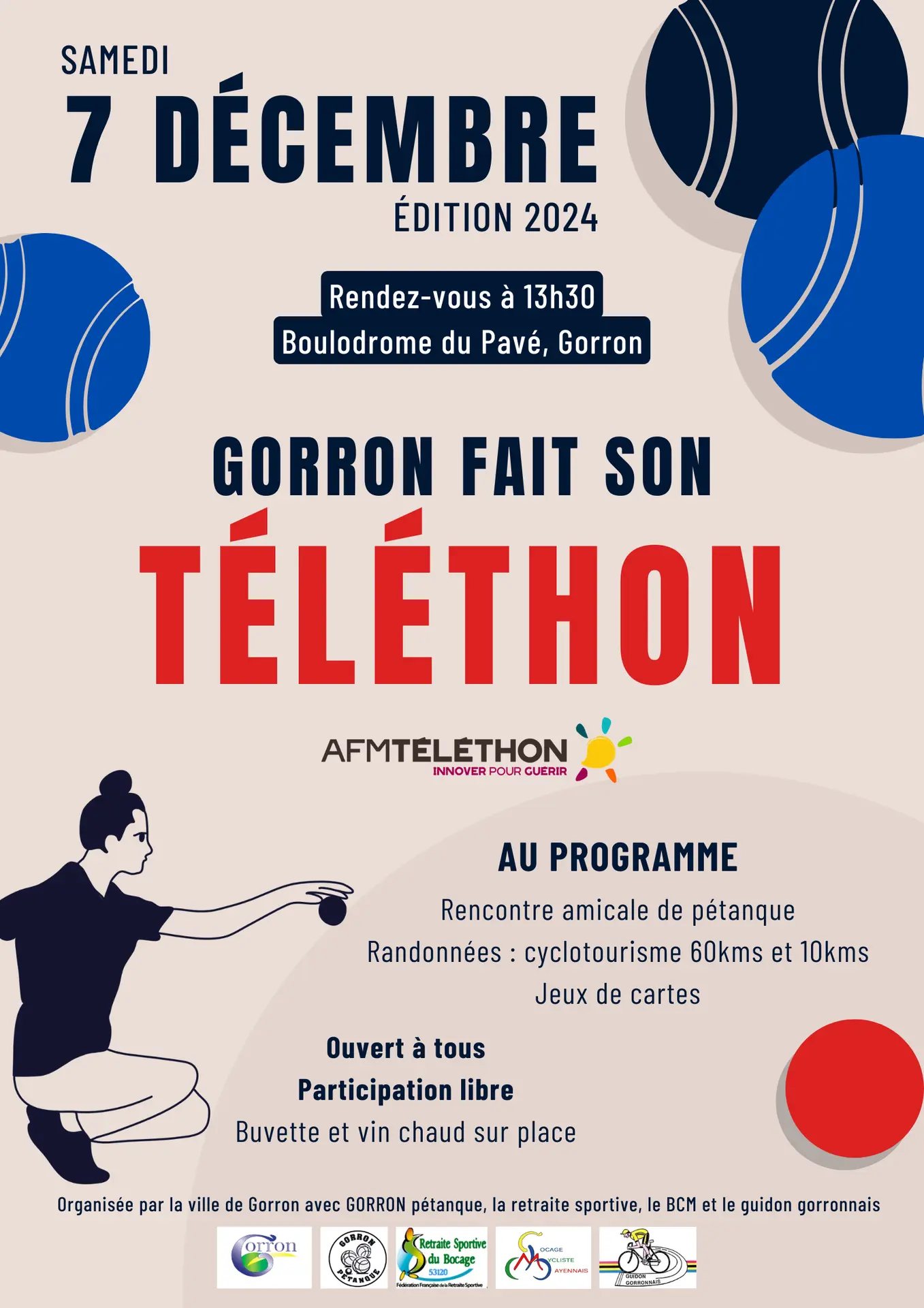 Affiche Gorron fait Téléthon