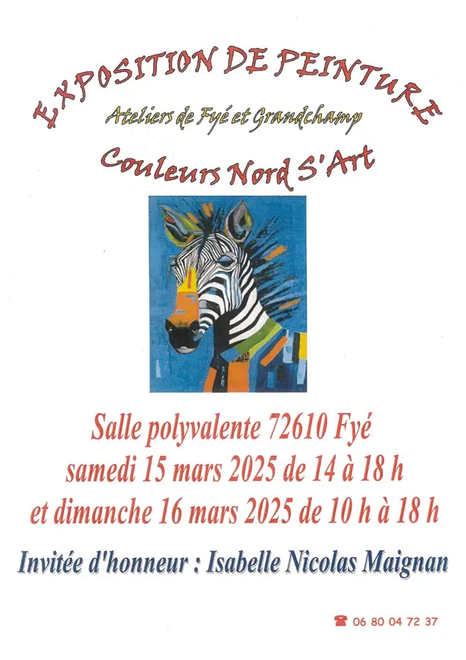 Expo Couleurs Nord S'Art mars 2025