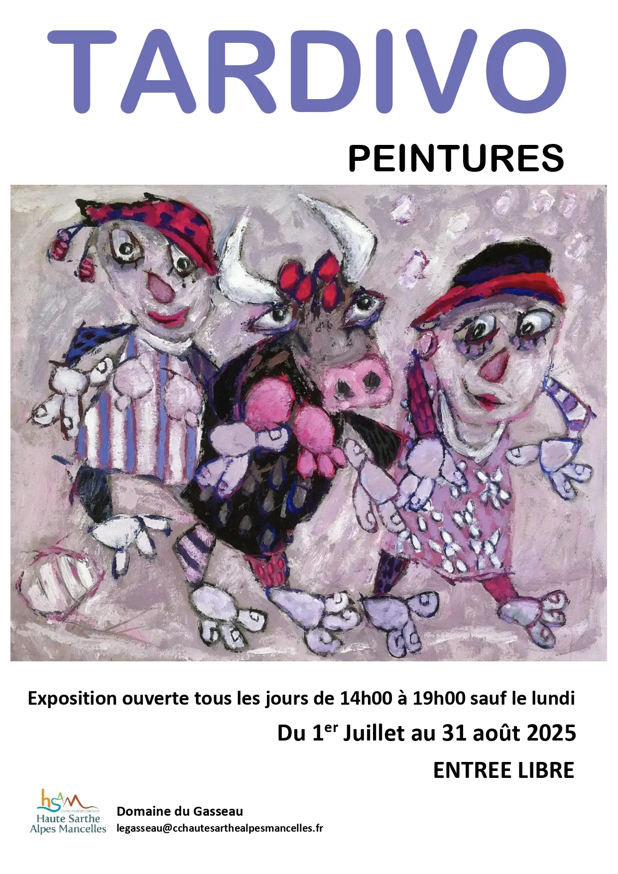 Exposition Tardivo été 2025 Domaine du Gasseau