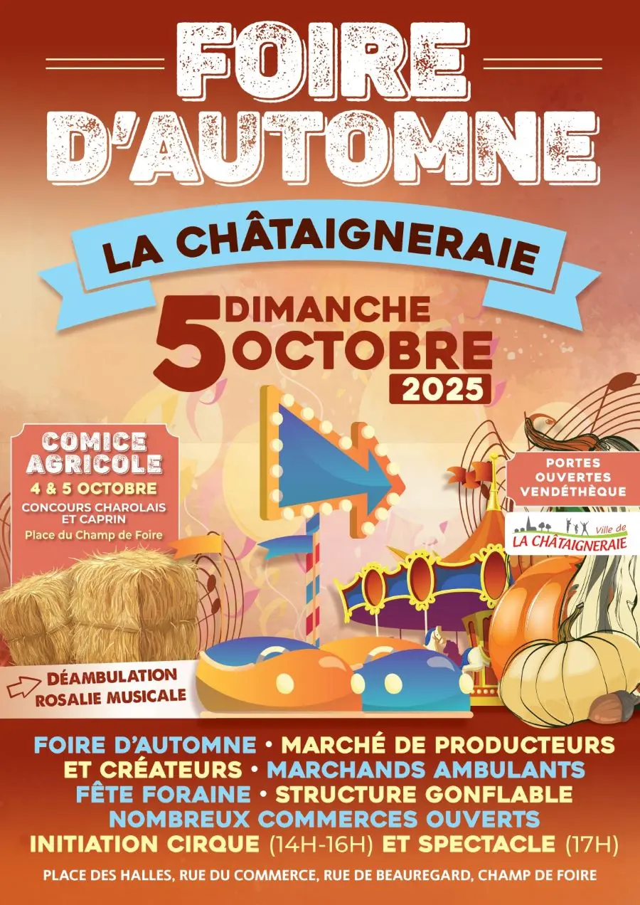 Foire d'automne A4 2025_ la Châtaigneraie - 85