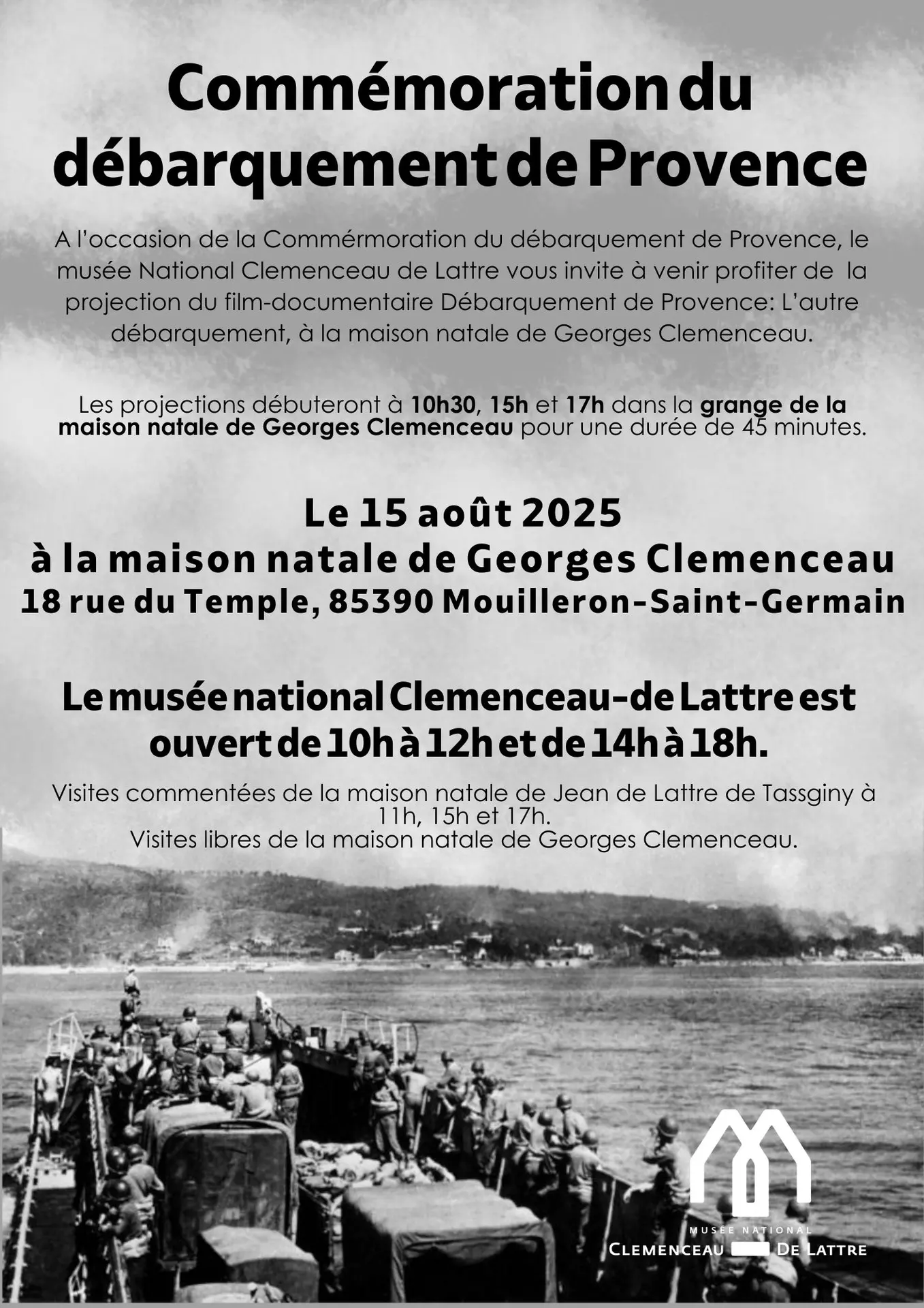 Flyer Commémoration du débarquement en Provence - 1