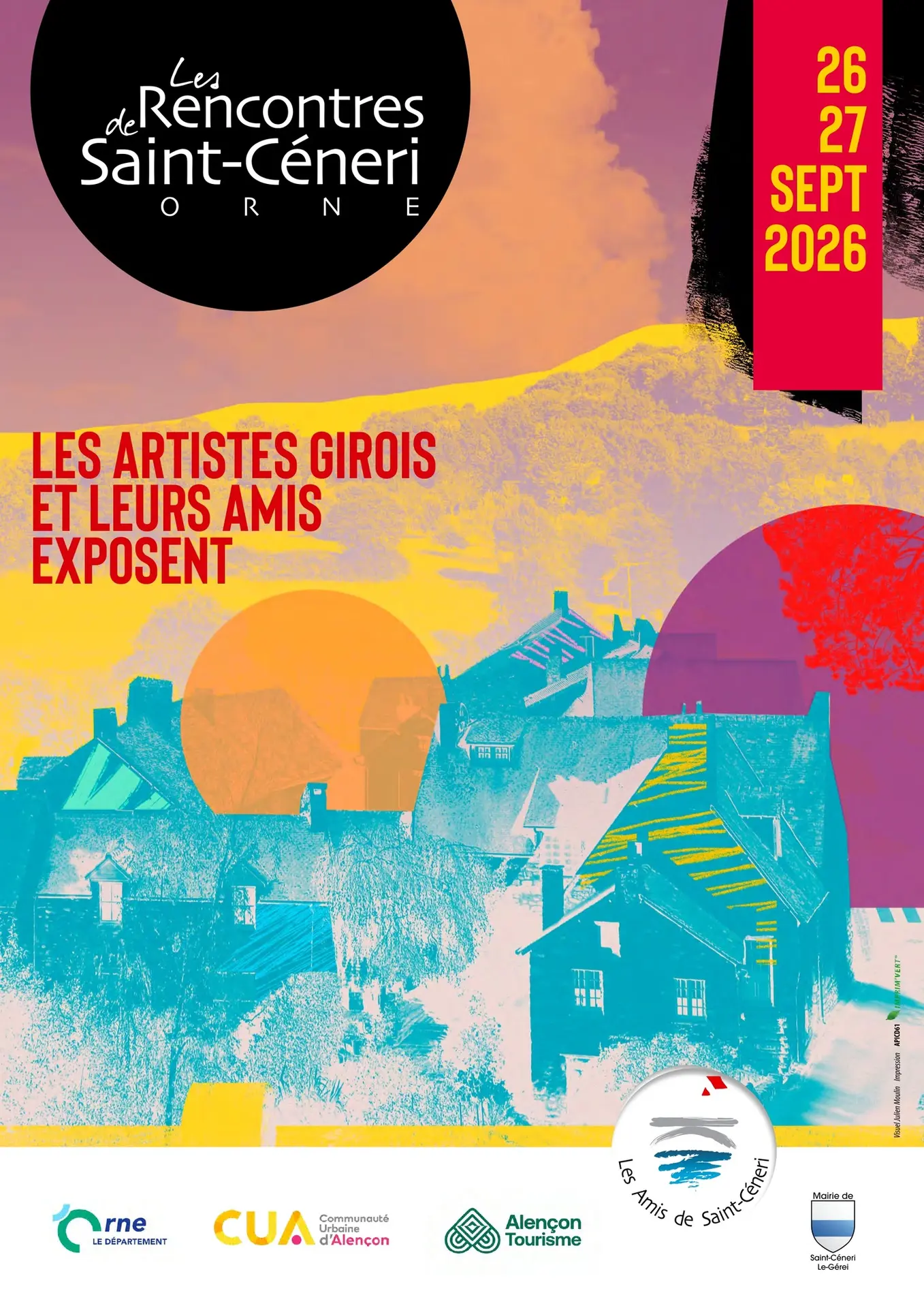 Les artistes girois et leurs amis exposent Saint-Céneri 26 et 27 09