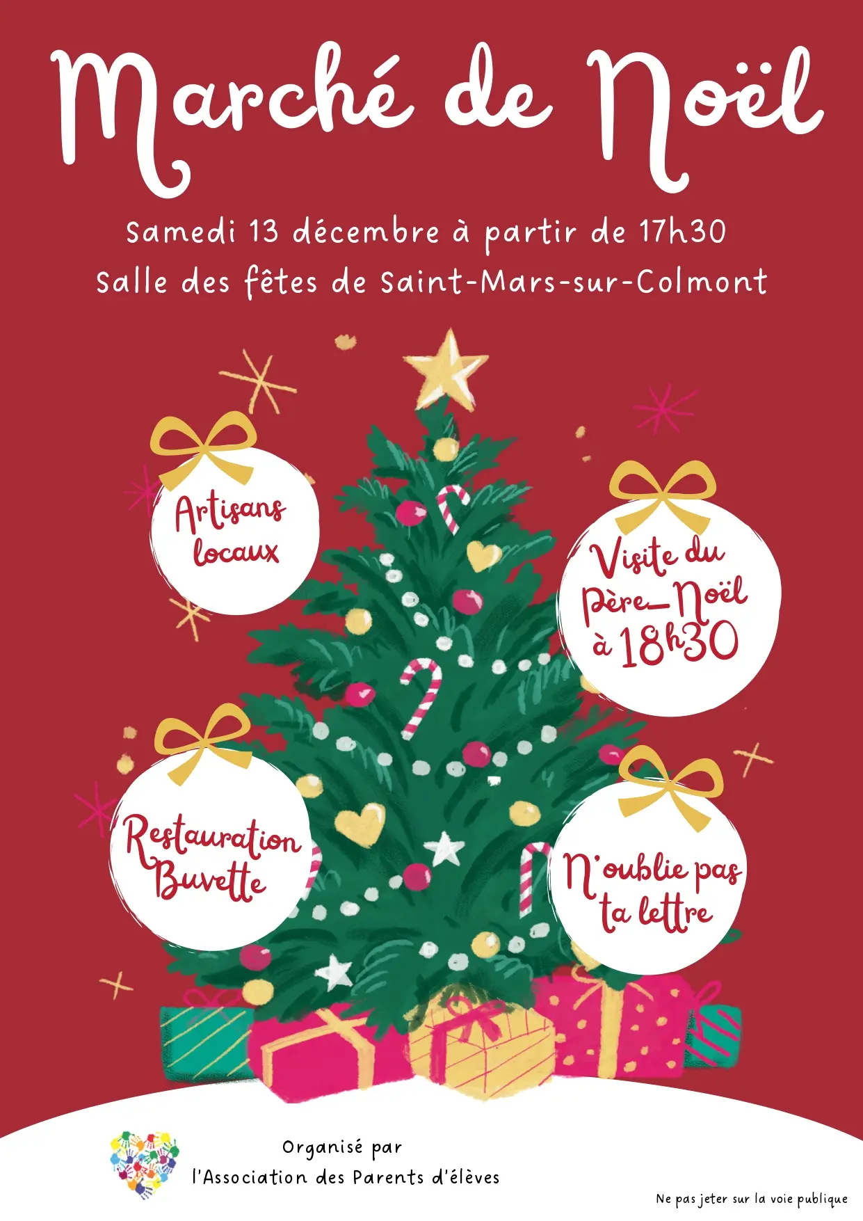 MARCHE DE NOEL 2025 APE St Mars sur Colmont