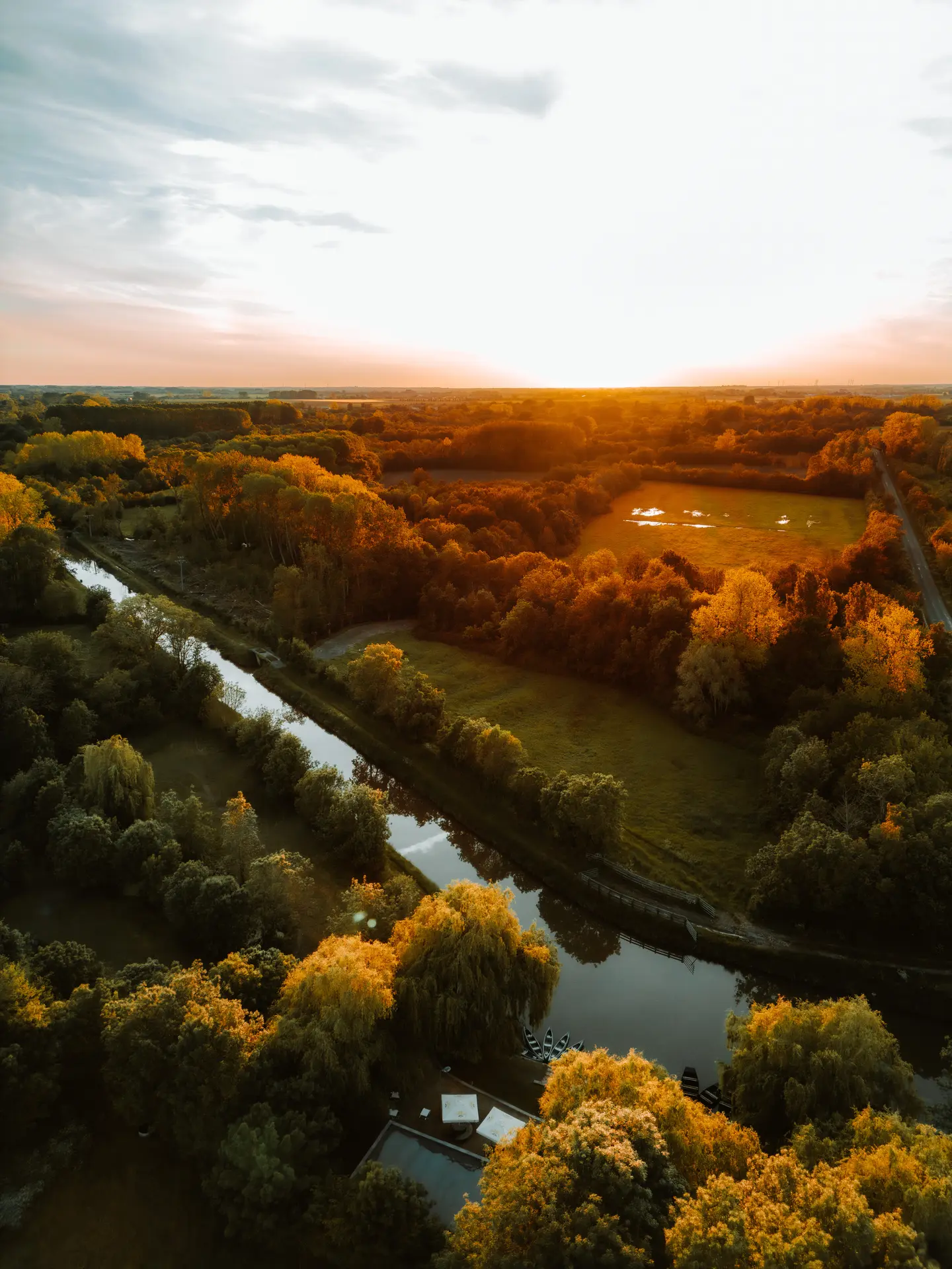 Embarcadere autize couché de soleil