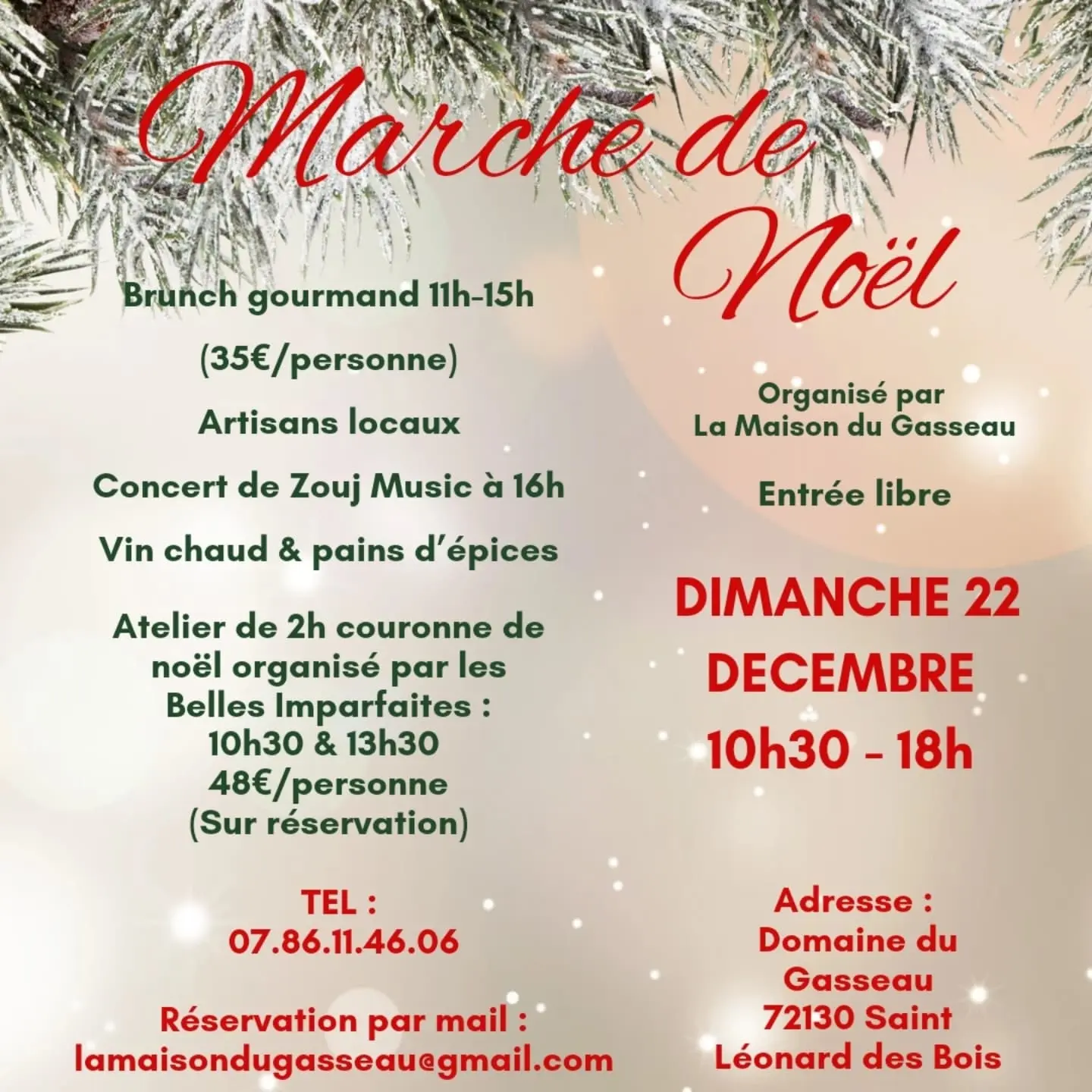 Marché de Noël Maison du Gasseau 22 12