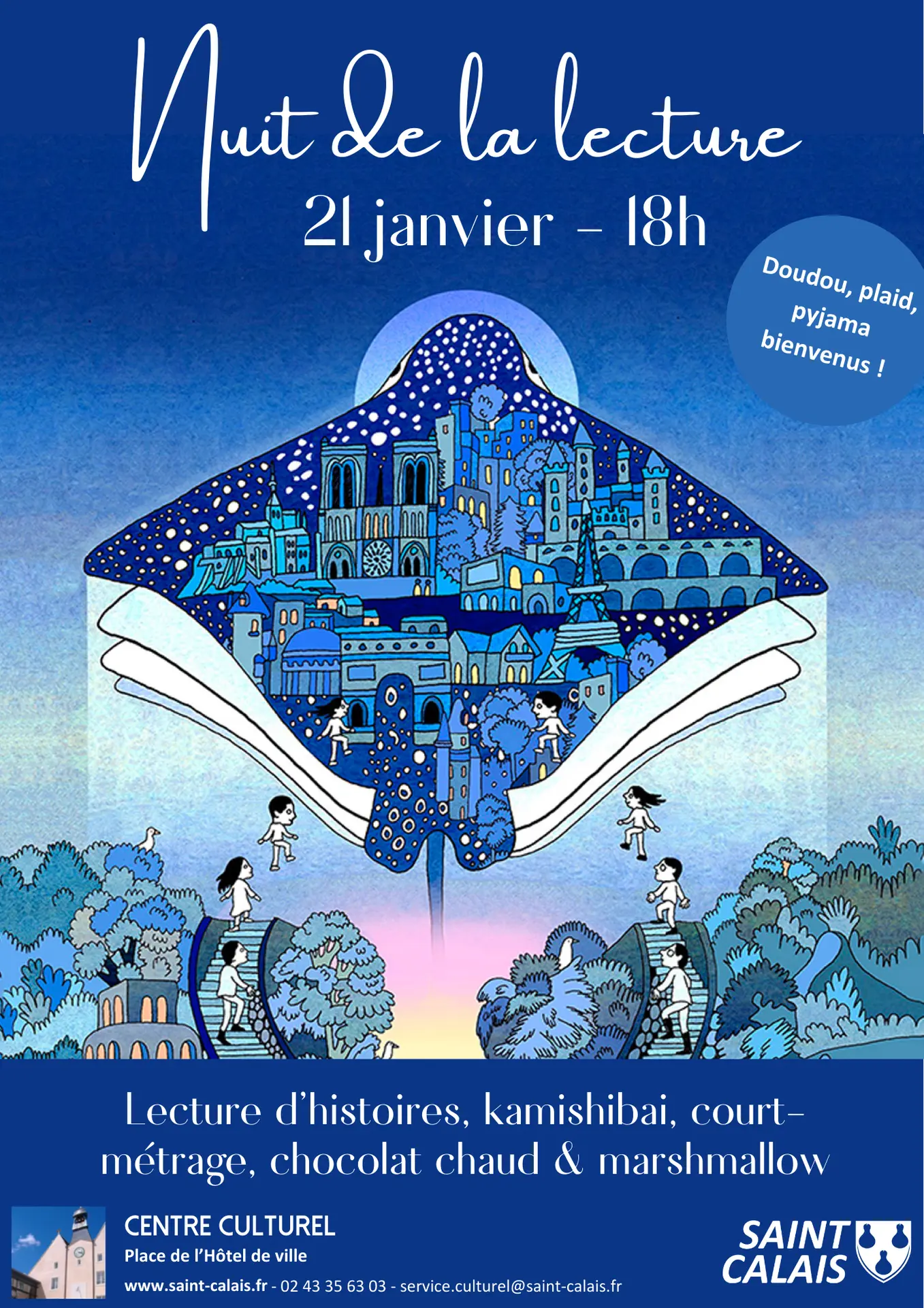 Affiche Nuit de la lecture 2025 - Saint-Calais