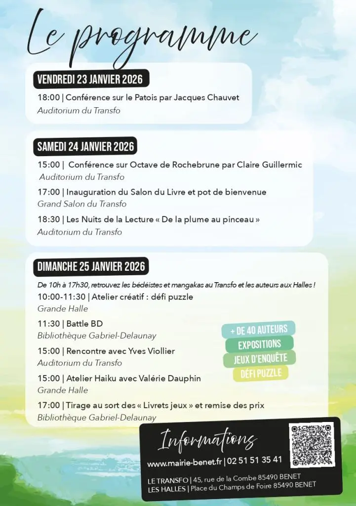 Programme Salon du livre 2026
