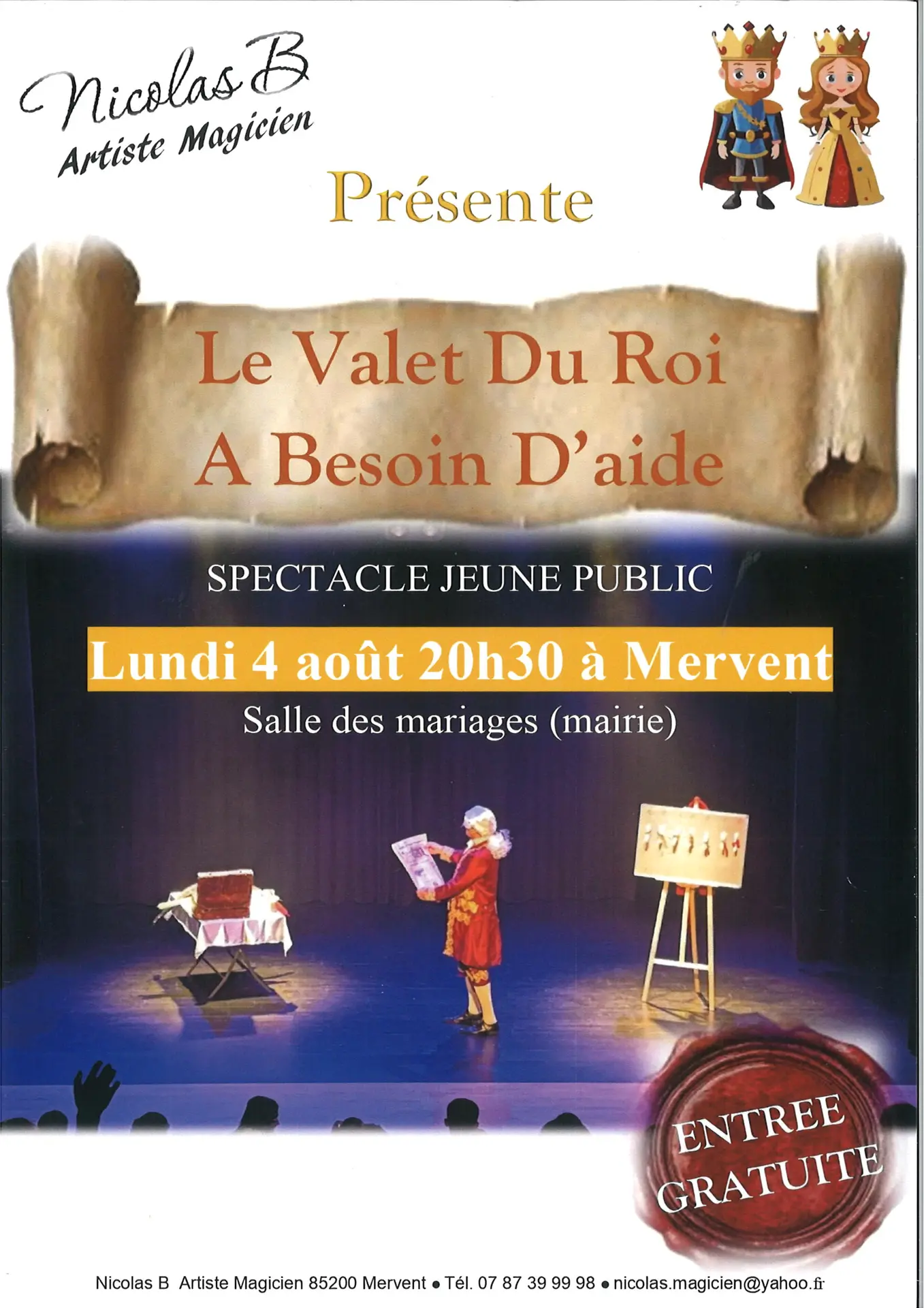 Spectacle de magie mervent 2025