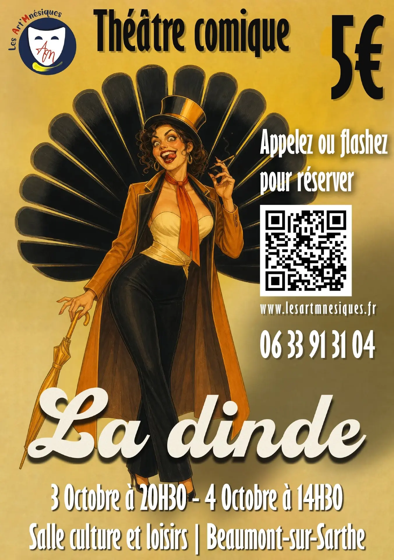 Théâtre comique La Dinde 3-4 10 Beaumont-sur-Sarthe