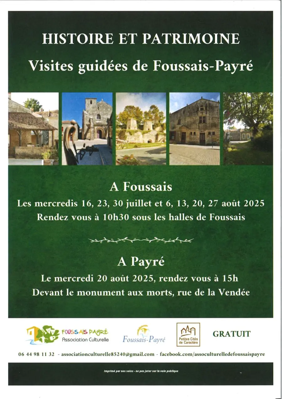Visites guidées foussais payré