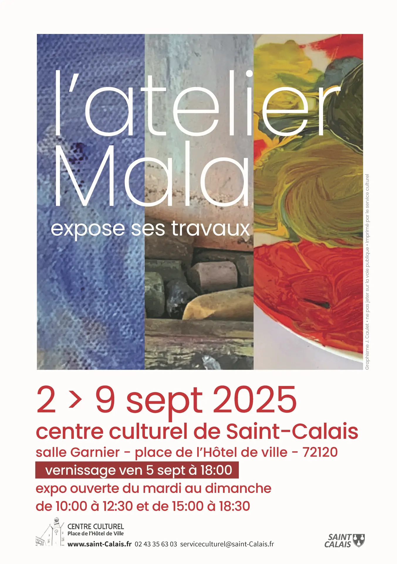 Affiche L'atelier de la Mala - Exposition