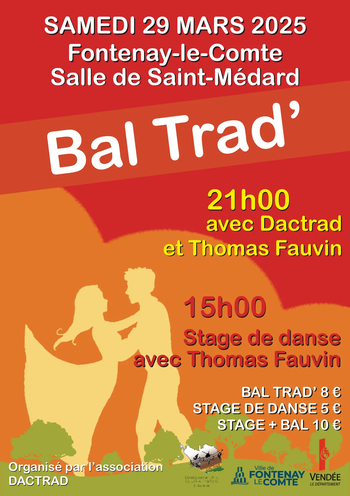 Affiche du bal du 29 mars
