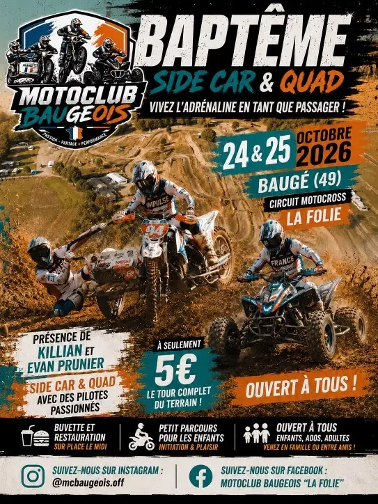 Affiche baptême 24 et 25 octobre