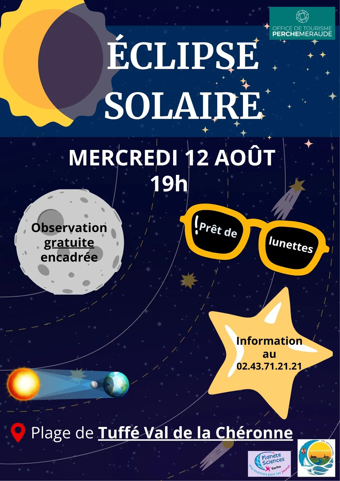 Eclipse solaire Tuffé- 12 août