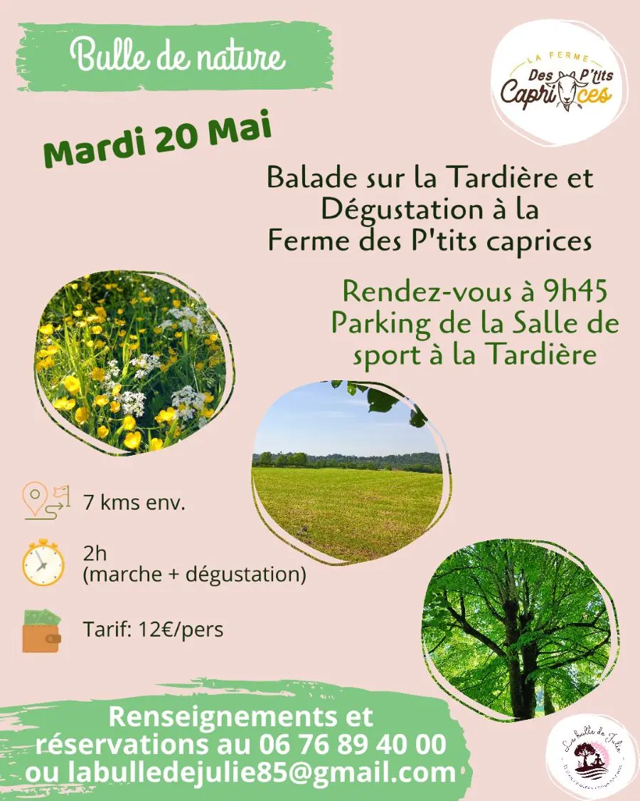 balade 20 mai sur la tardière -Terval - 85