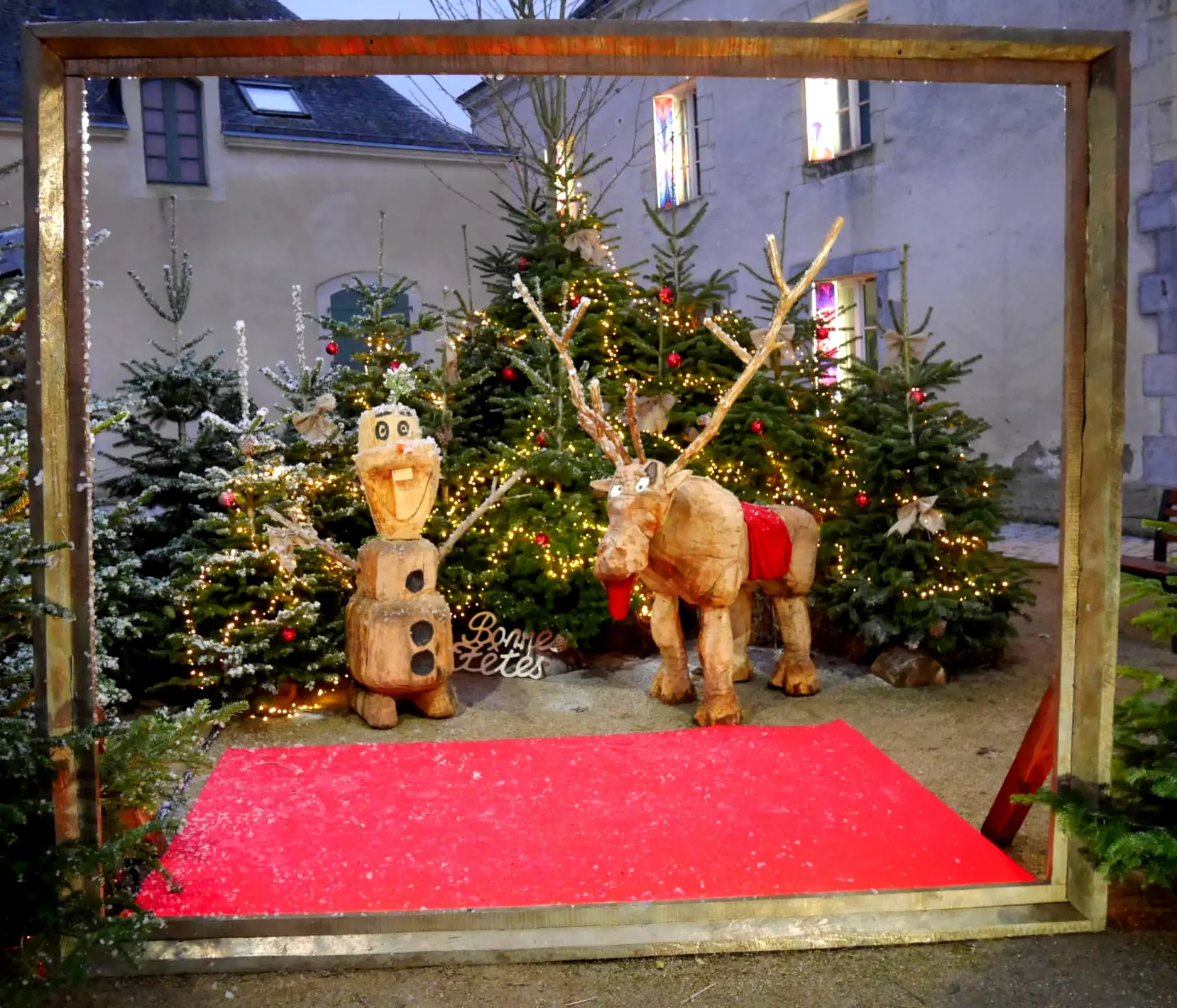 Olaf et Sven décor à Saulges