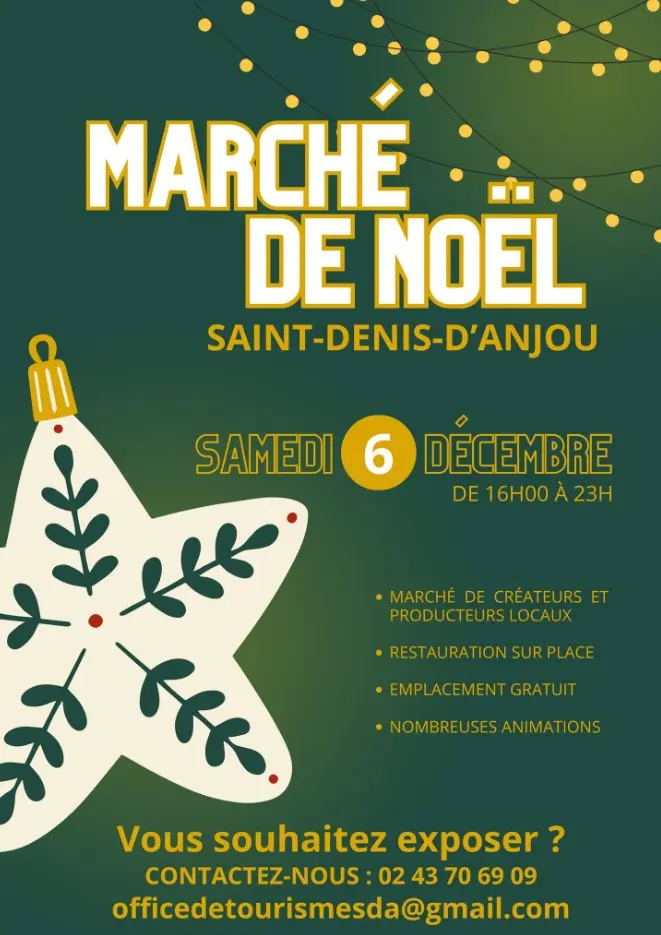 marché de noel st denis d'anjou