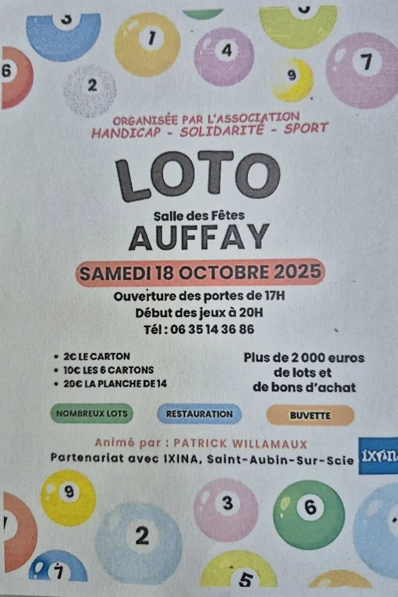 Loto Auffay Octobre 2025