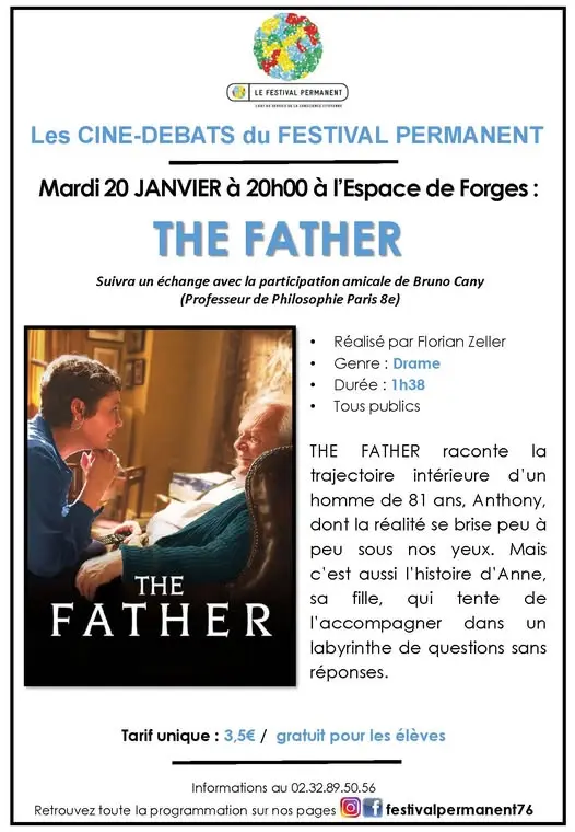 Ciné debat : The father - Forges-les-Eaux
