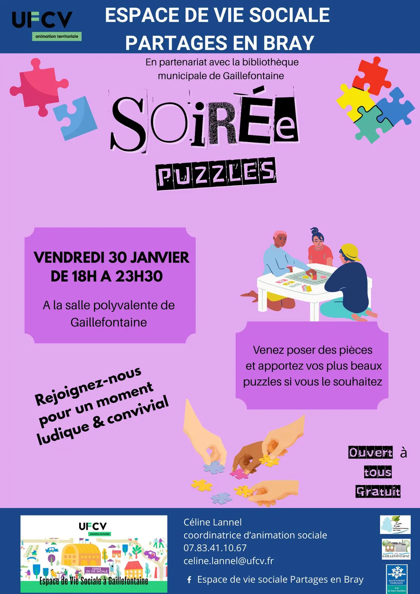 Soirée puzzle - Gaillefontaine