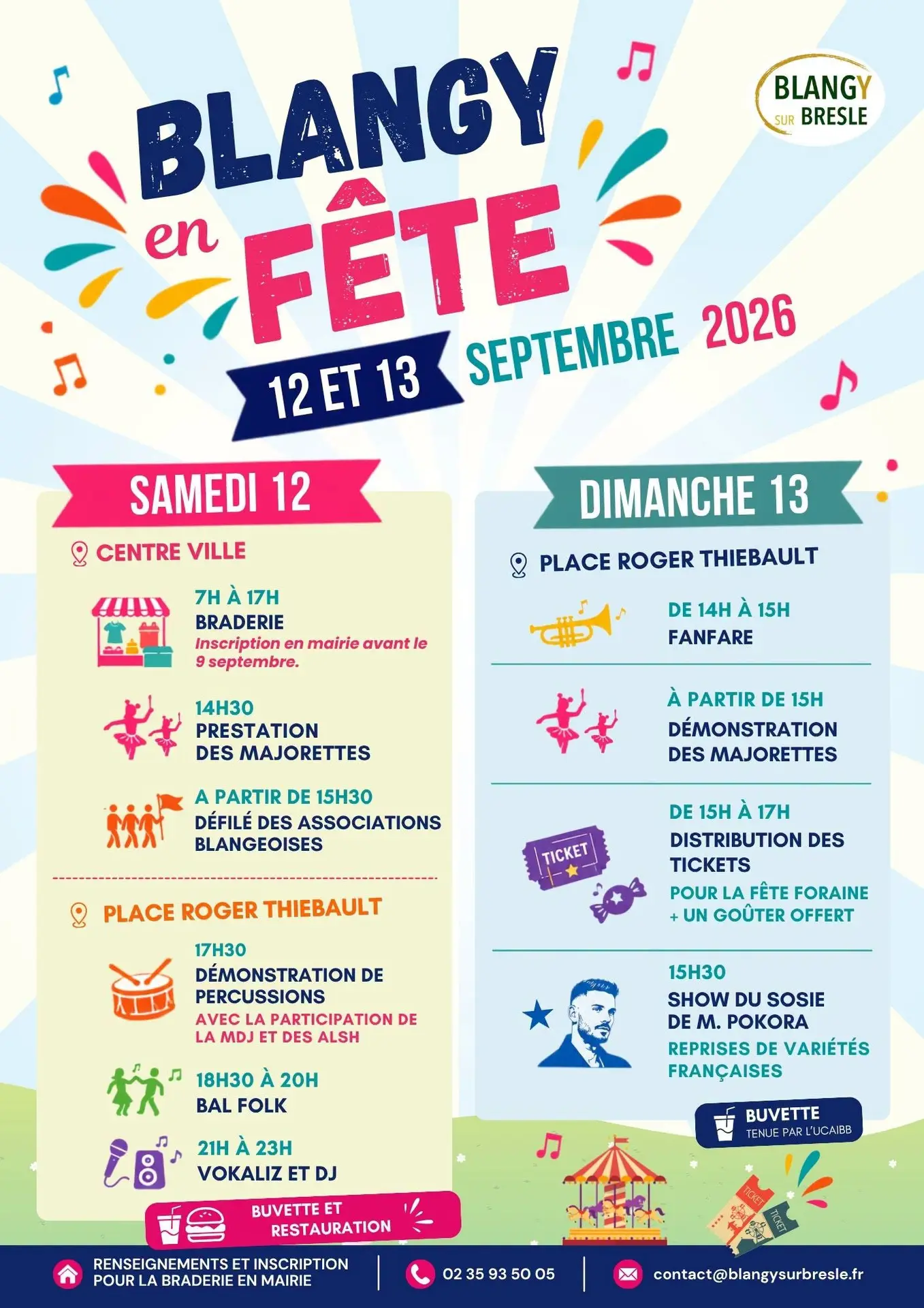 Affiche fête Blangy - 2026