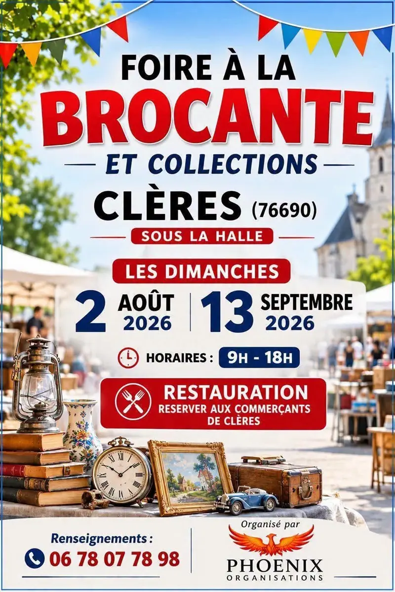 02 08 et 13 09 brocante clères
