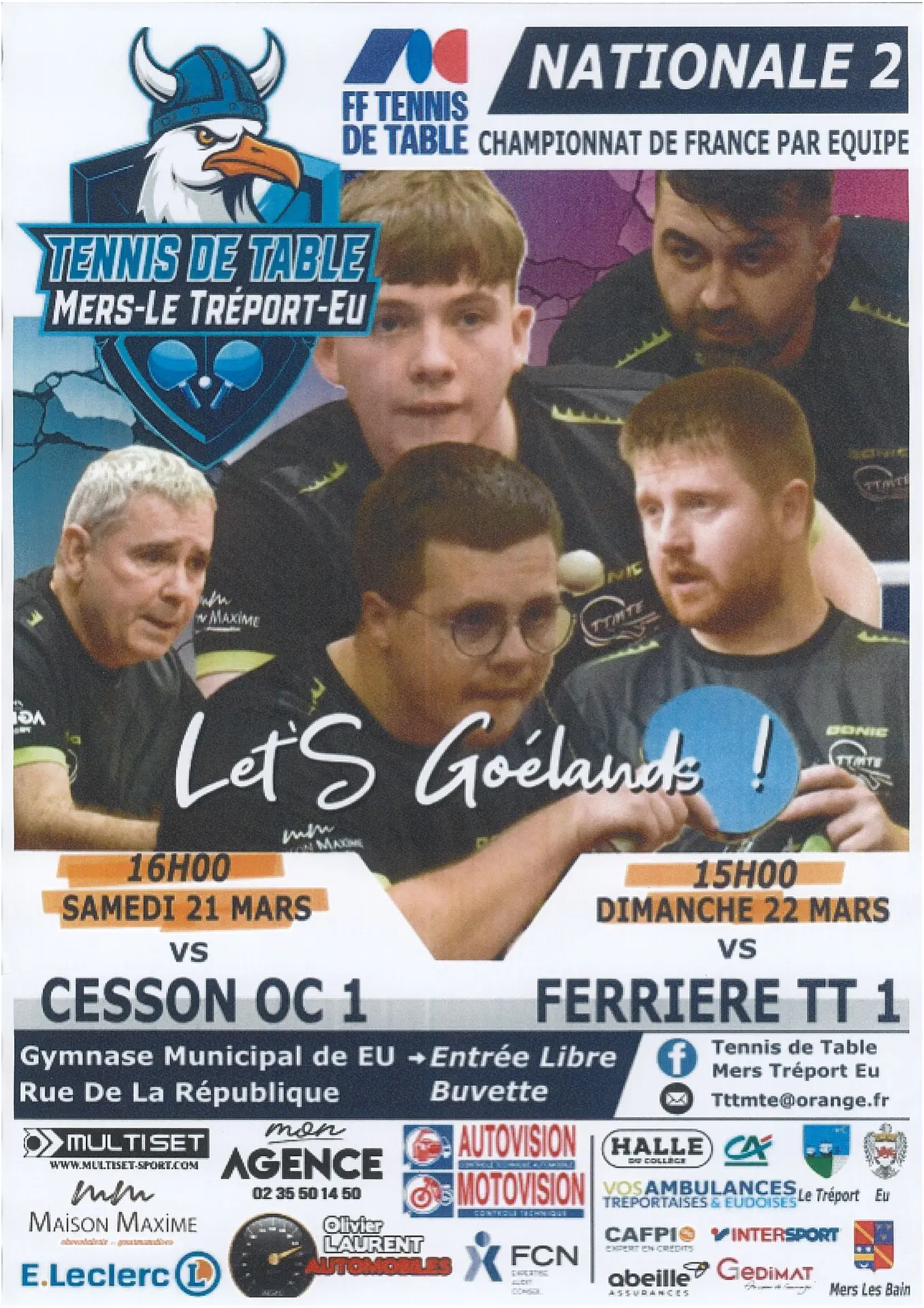 032126 - MERS LES BAINS - CHAMPIONNAT TENNIS DE TABLE_