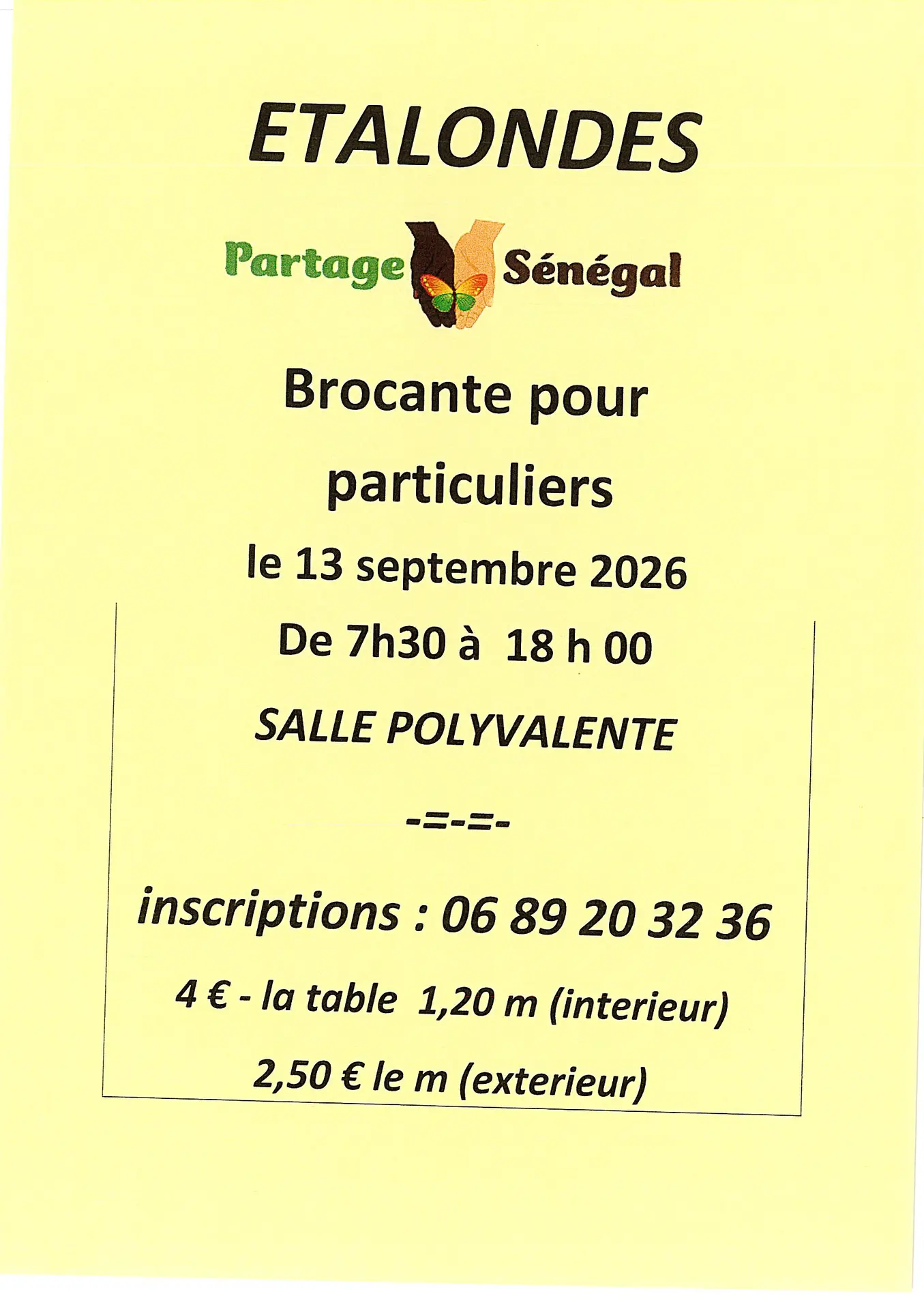 09132026 - ETALONDES - Brocante