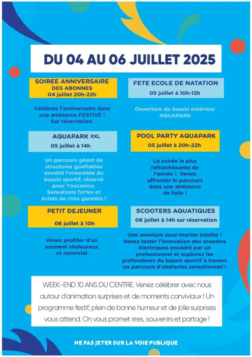 10 ans o2 falaises programme 2