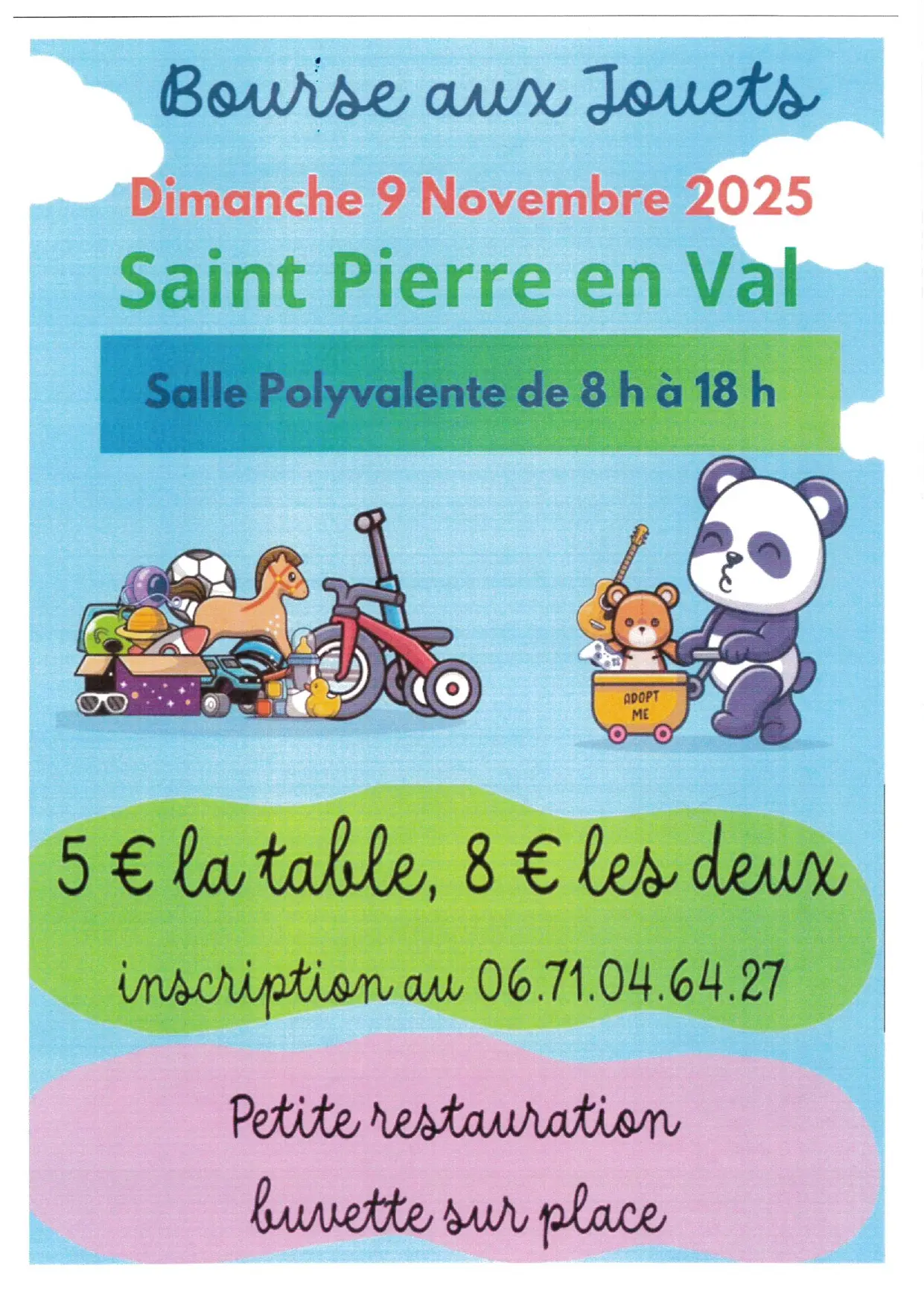 110925 - SAINT-PIERRE-EN-VAL - Bourse aux jouets