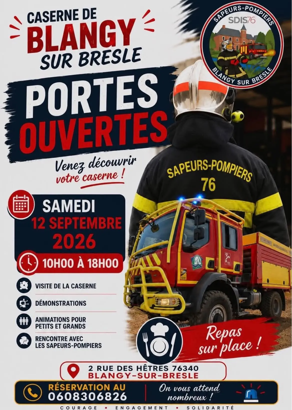 12 sept - Portes ouvertes des pompiers