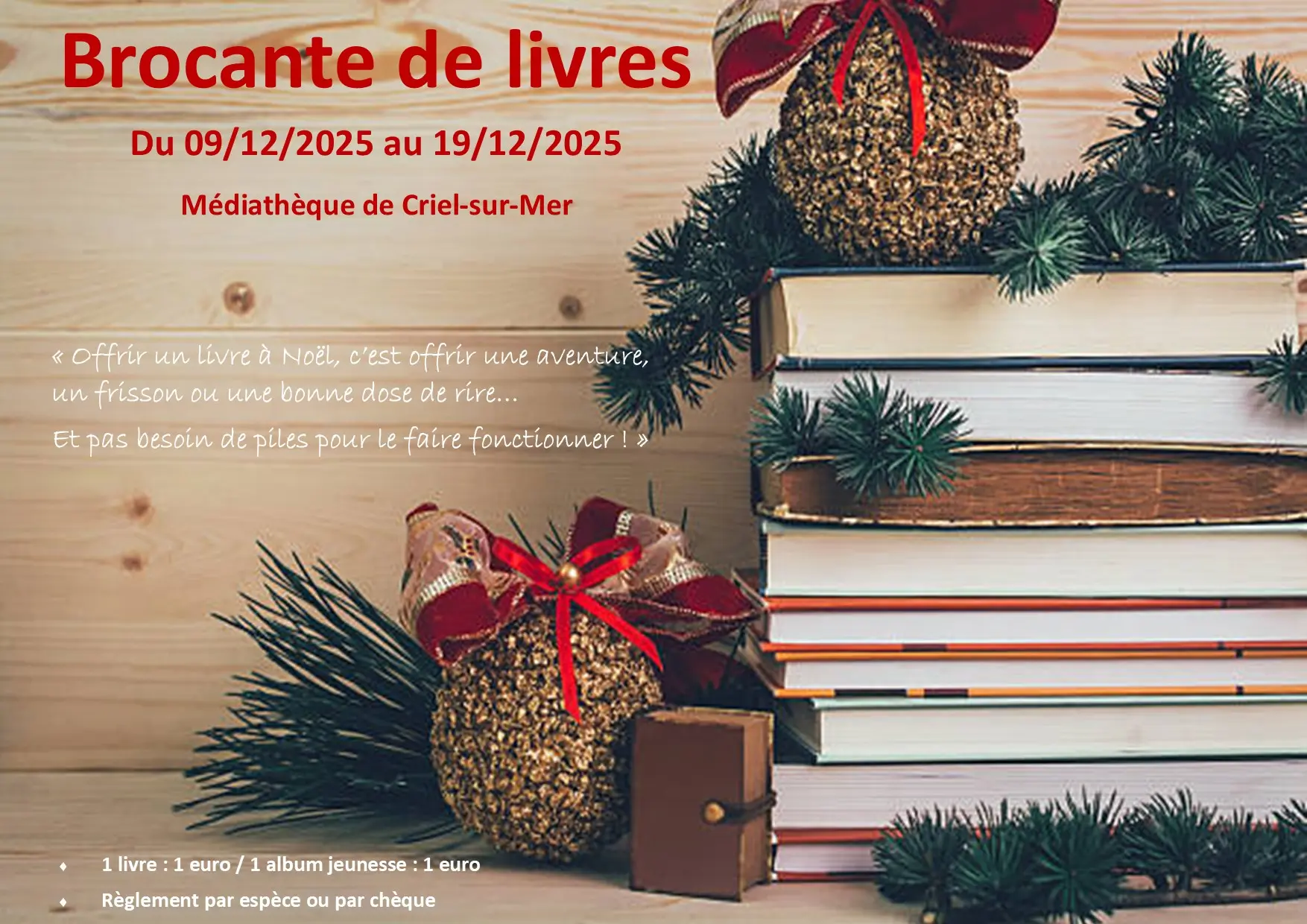 121925 - CRIEL - BROCANTE DE LIVRES