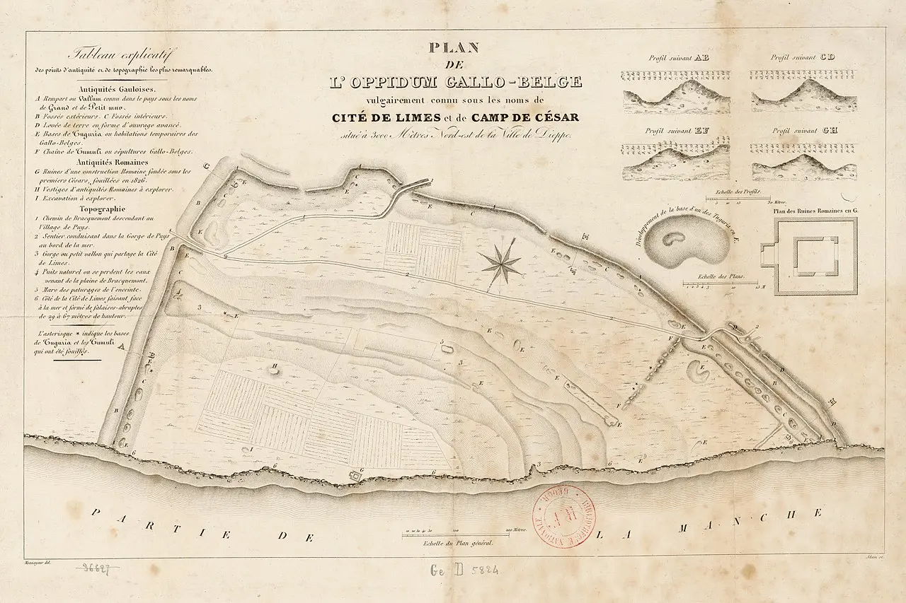 Camp_de_César_Bracquemont_Plan_vers_1860