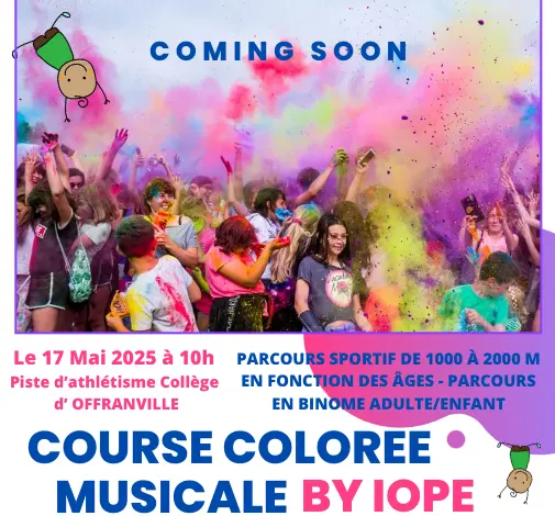 20250517_AFFICHE_Course_Colorée_Musicale_IOPE_Offranville
