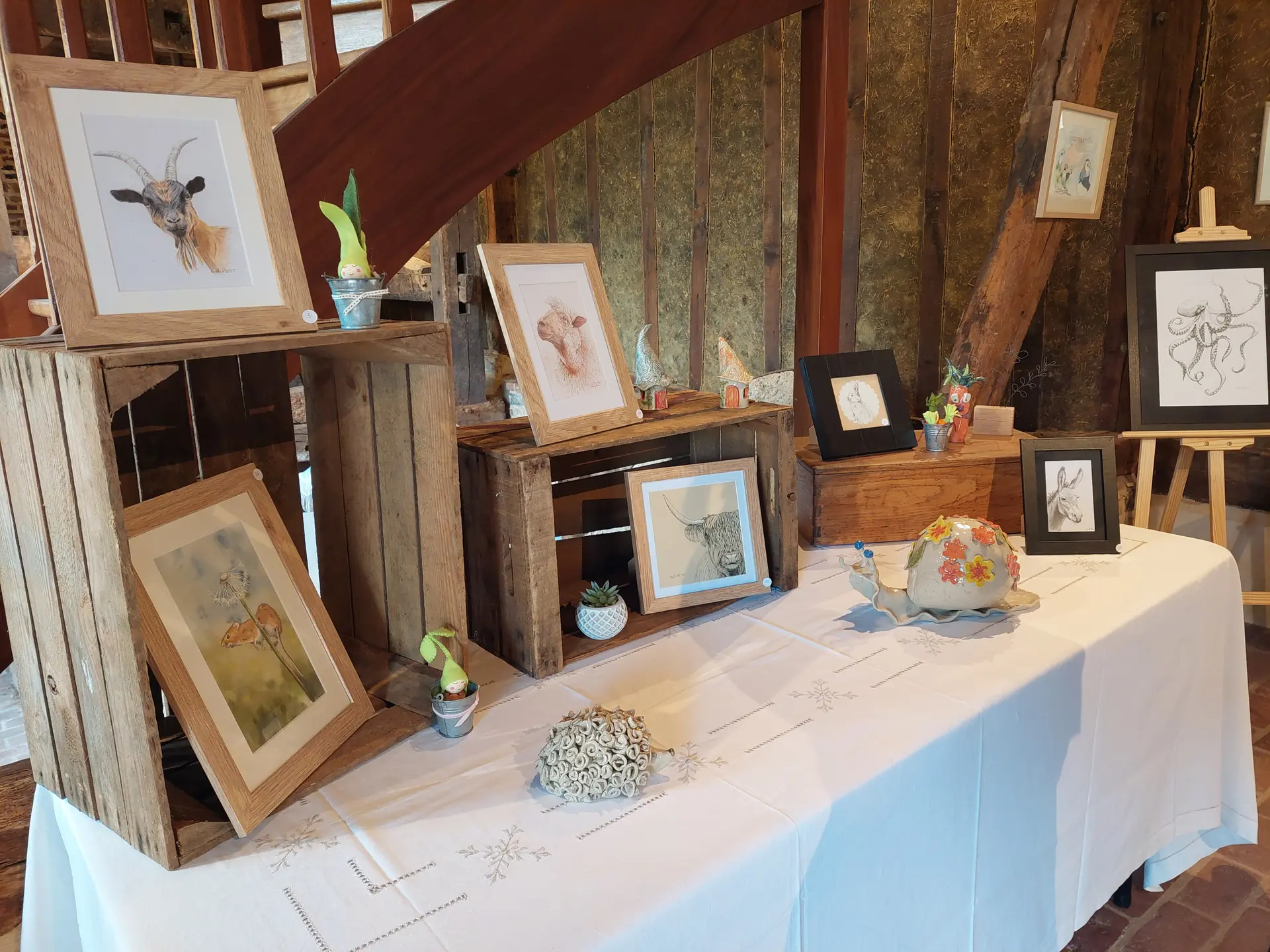 Exposition de Anne JOLY, Nathalie PETIT et Marie-Christine SERGENT à Offranville