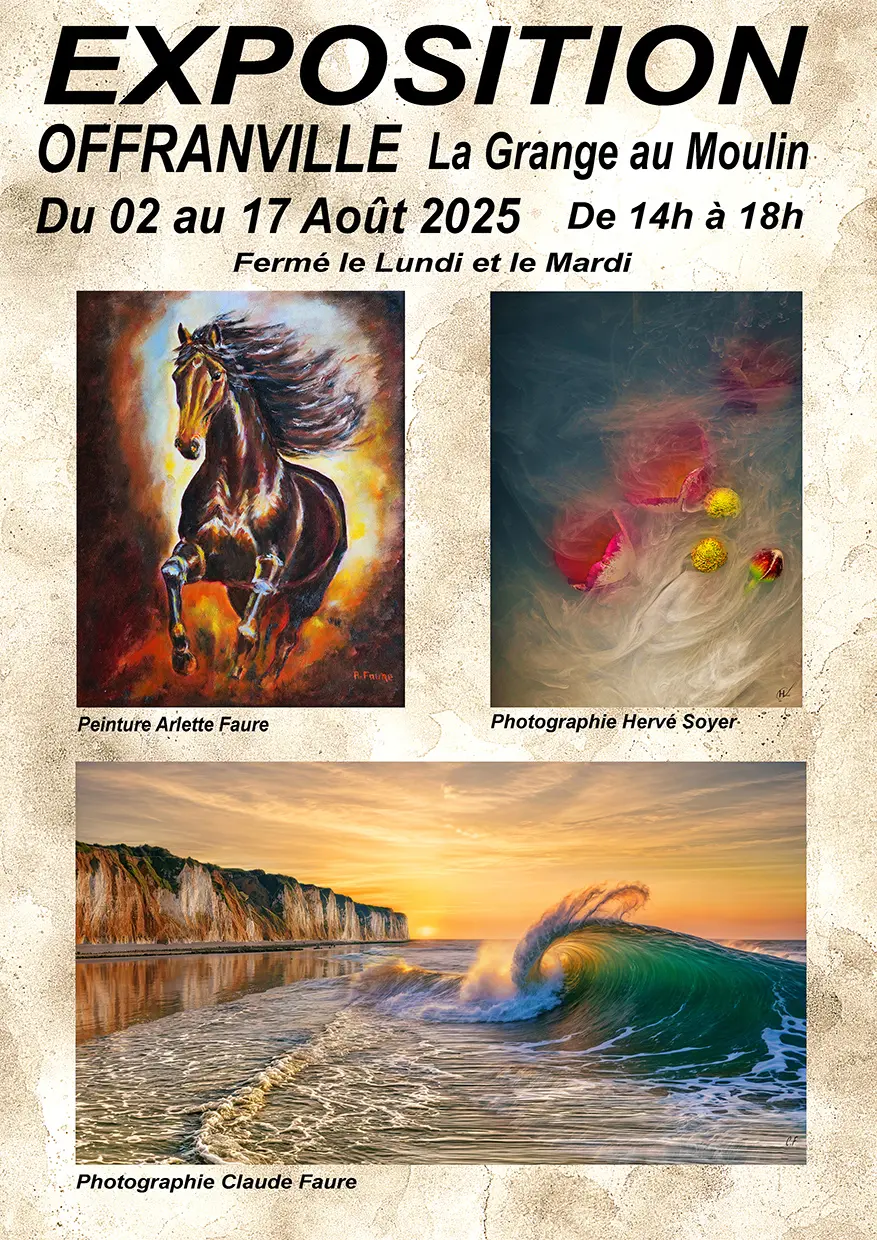 AFFICHE Exposition 2025 - Faure, Soyer, Faure à Offranville