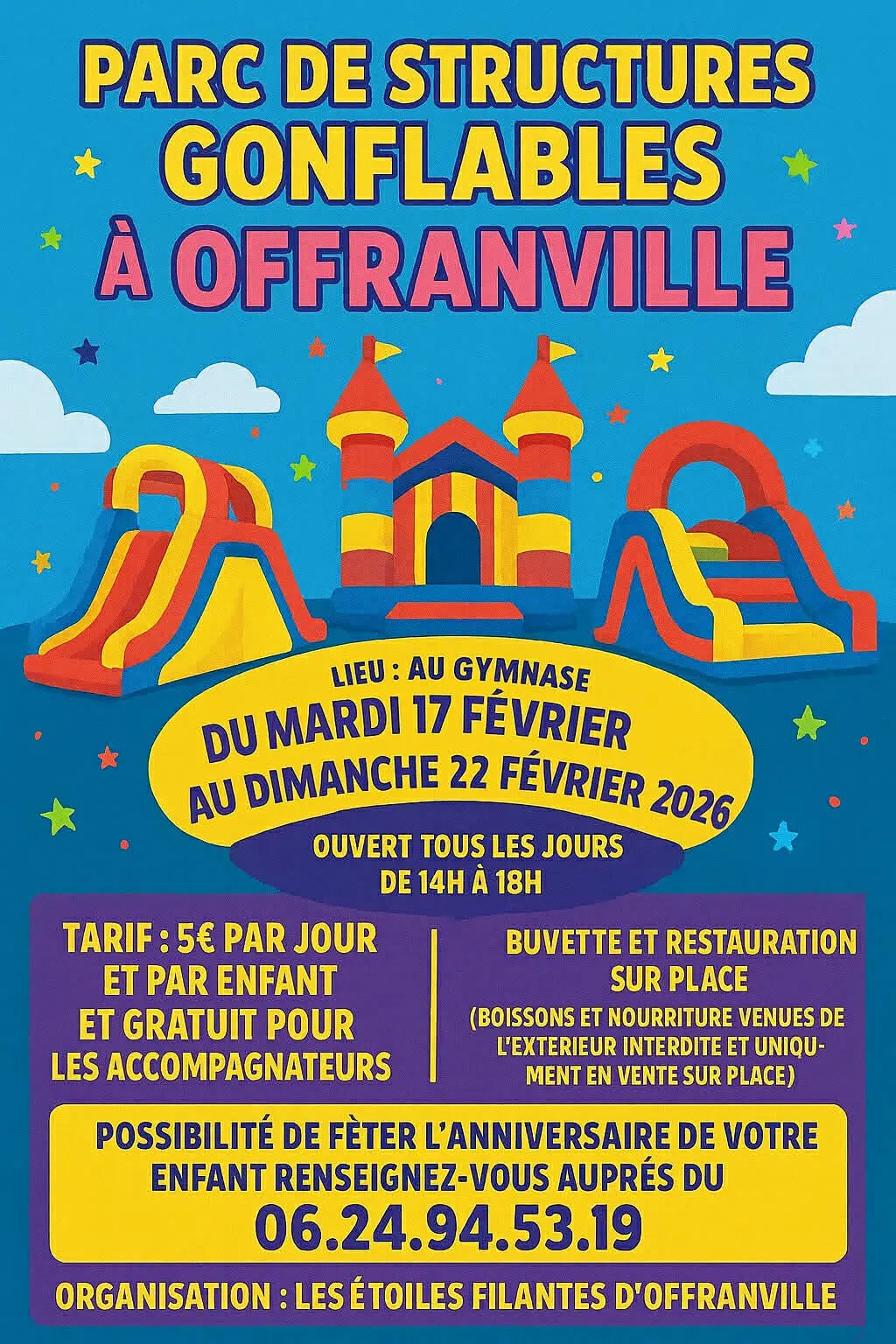 AFFICHE_Parc_Structures_Gonflables_Majorettes_Offranville