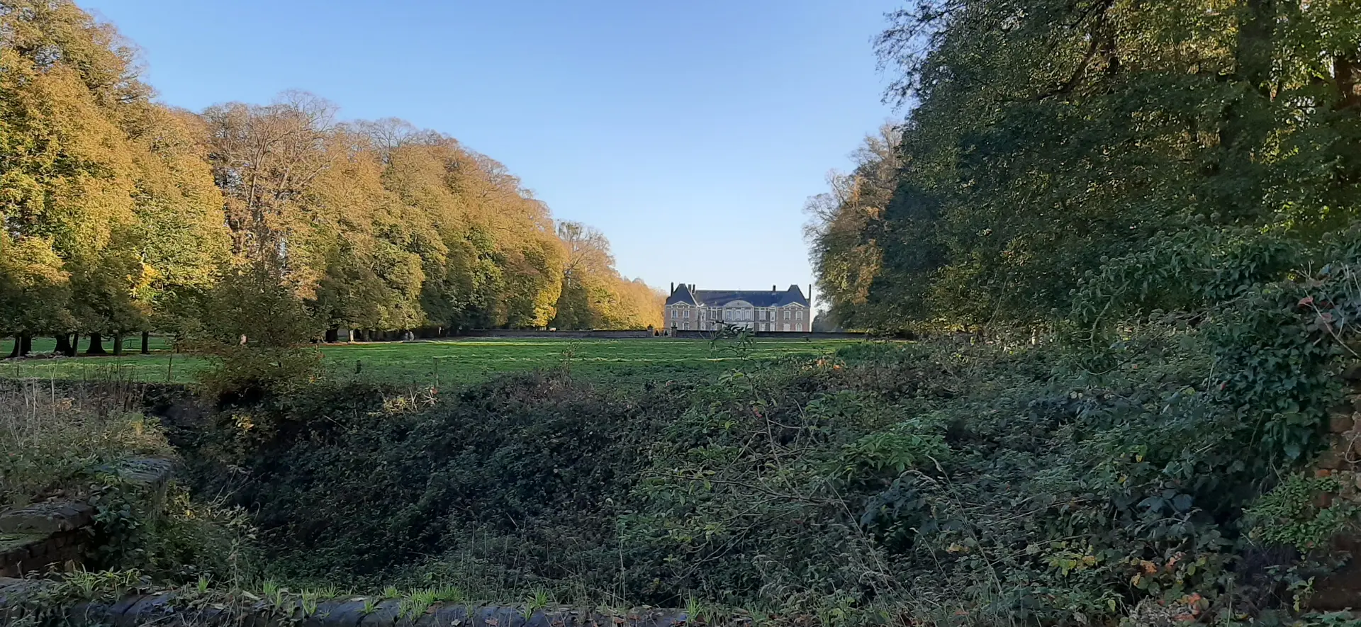 Vu sur le Château de Bosmelet pendant la rando