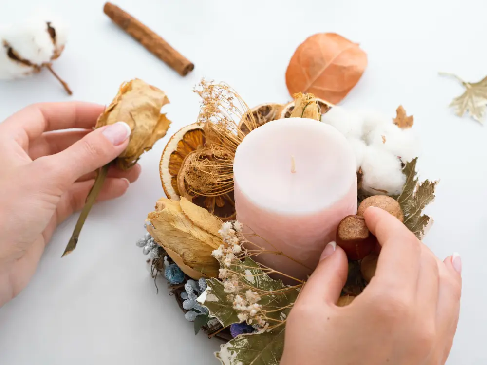 Illustration bougie artisanale