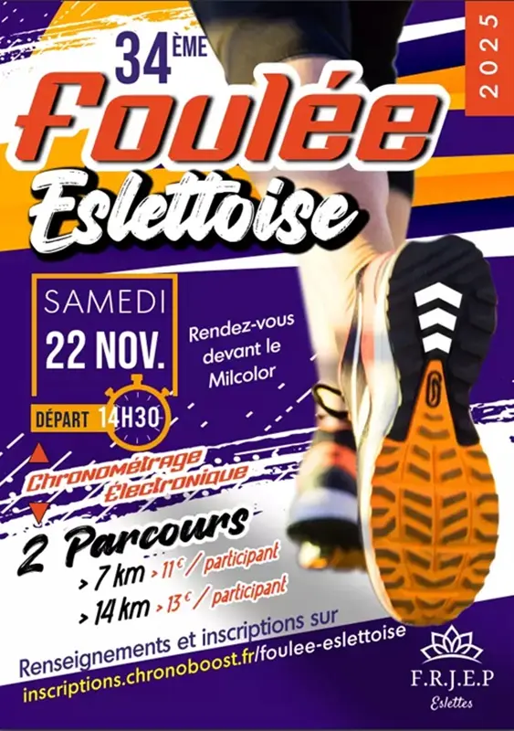 22 11 eslettes foulée