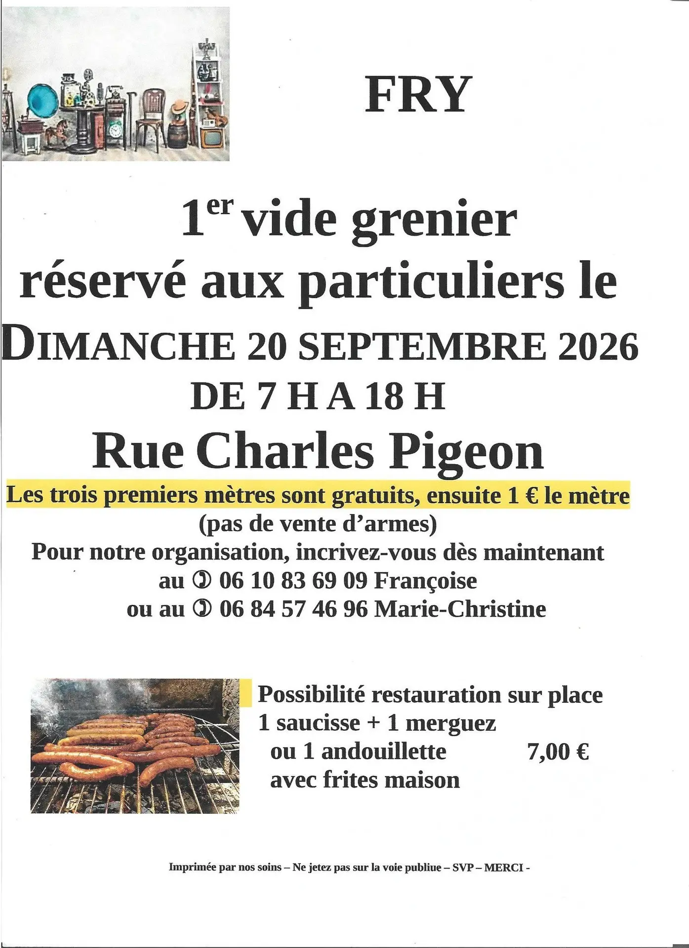 Vide grenier Fry
