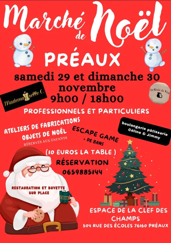 29 et 30 11 marché de noel préaux