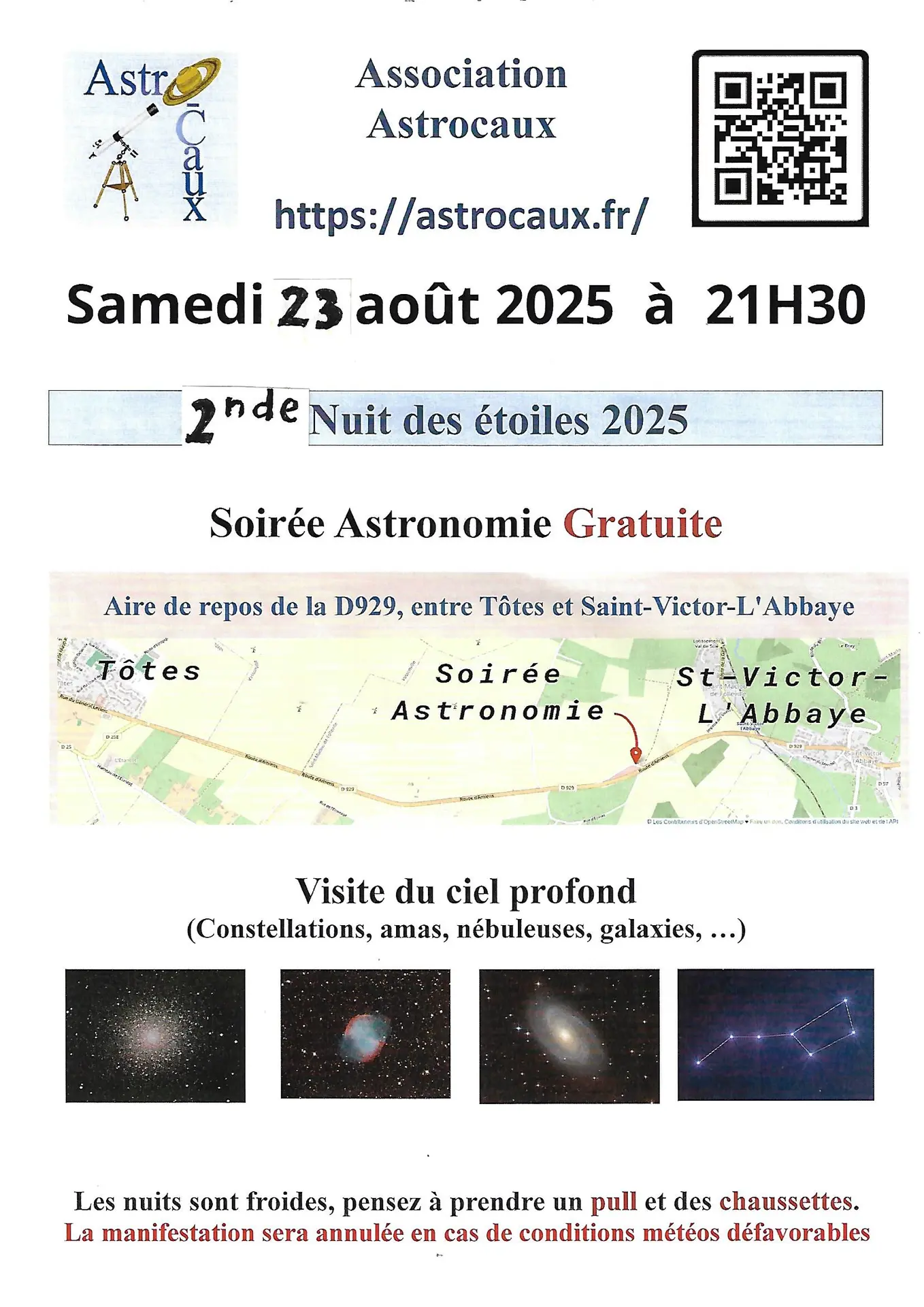2nd Nuit des étoiles Astrocaux
